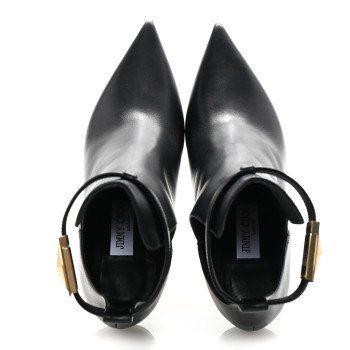 JIMMY CHOO Calfskin Nell 85 Ankle Boots 38 Black