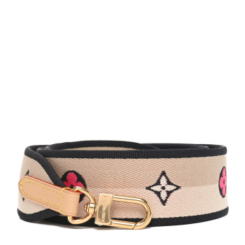 LOUIS VUITTON Jacquard Speedy Bandouliere 20 Shoulder Strap Black