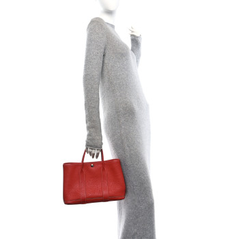 HERMES Negonda Garden Party Tote 30 TPM Sanguine