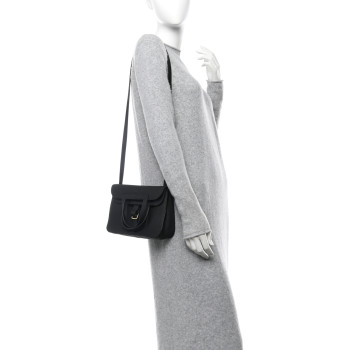 HERMES Taurillon Clemence Halzan 25 Black