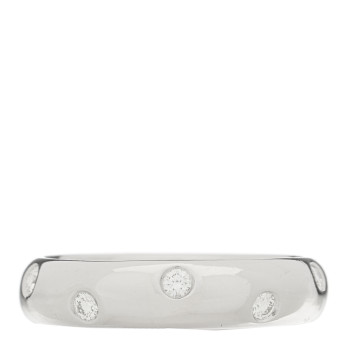 TIFFANY Platinum Diamond 4mm Etoile Band Ring 49 5