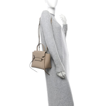 CELINE Grained Calfskin Nano Belt Bag Light Taupe