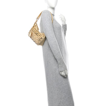 PRADA Soft Calf Stitched Mini Re-Edition 1995 Chaine Shoulder Bag Platino