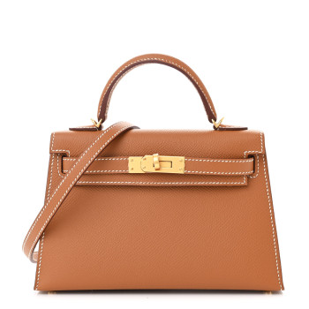 HERMES Epsom Mini Kelly Sellier 20 Gold