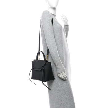 CELINE Grained Calfskin Micro Belt Bag Black