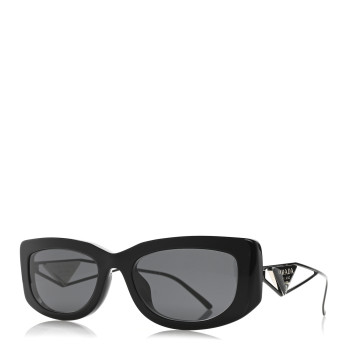 PRADA Acetate Sunglasses SPR 14Y Black Slate Gray
