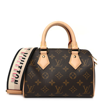 LOUIS VUITTON Monogram Speedy Bandouliere 20 Black