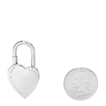HERMES Palladium Annee De La Fantaisie Heart Cadena Lock