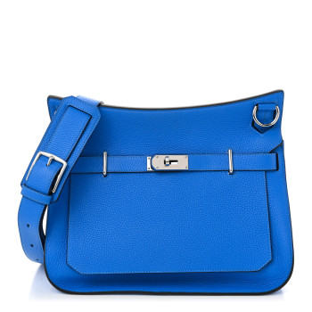 HERMES Taurillon Clemence Jypsiere 34 Mykonos