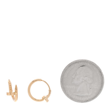 CARTIER 18K Yellow Gold Juste Un Clou Hoop Earrings