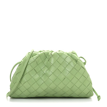BOTTEGA VENETA Nappa Intrecciato The Mini Pouch Pistachio