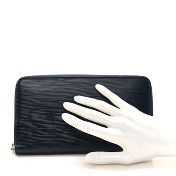 LOUIS VUITTON Epi Zippy Organizer Wallet Indigo