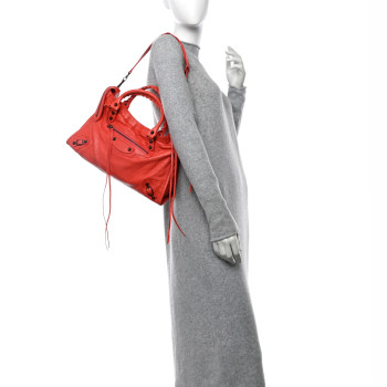BALENCIAGA Agneau Classic Hardware City Rose Corail