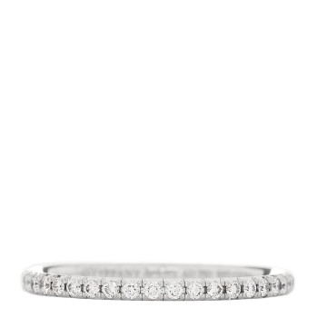 TIFFANY White Gold Diamond Metro Full Eternity Band Ring 49 5