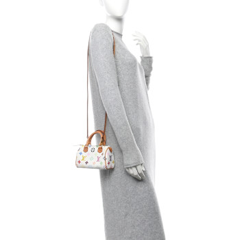 LOUIS VUITTON Monogram Multicolor Mini Sac HL Speedy White