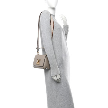 LOUIS VUITTON Epi Twist Top Handle Shoulder Bag PM Griege