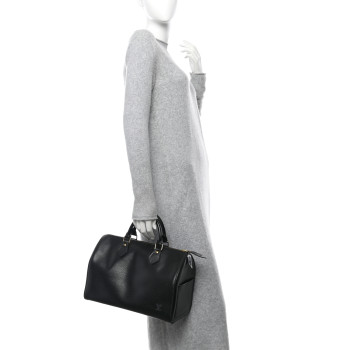 LOUIS VUITTON Epi Speedy 30 Black