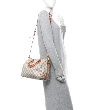 LOUIS VUITTON Damier Azur Speedy Bandouliere 25