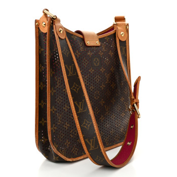 LOUIS VUITTON Monogram Perforated Musette Fuchsia