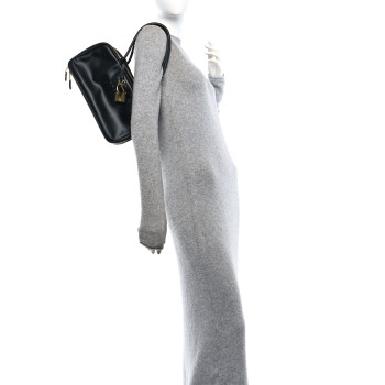 MIU MIU Calfskin Softy Medium Beau Top Handle Bag Black