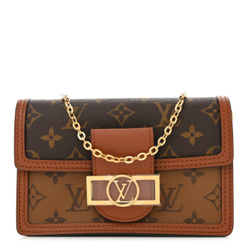 LOUIS VUITTON Reverse Monogram Dauphine Chain Wallet