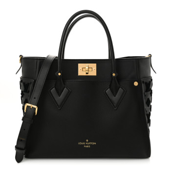 LOUIS VUITTON Calfskin Monogram Tufting On My Side Black