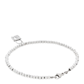 TIFFANY Sterling Silver 1837 Lock Charm Bead Bracelet