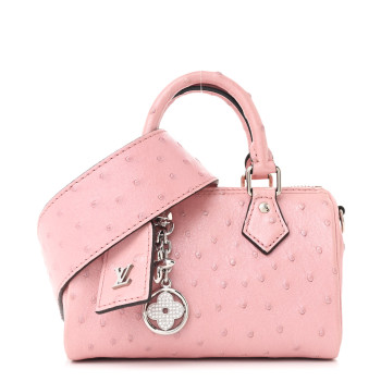 LOUIS VUITTON Ostrich Nano Speedy Bandouliere Pink