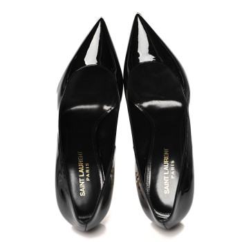 SAINT LAURENT Patent Opyum 110 Pumps 39 Black Gold