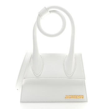 JACQUEMUS Smooth Calfskin Le Chiquito Noeud White