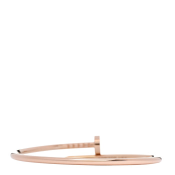 CARTIER 18K Pink Gold Small Juste Un Clou Bracelet 15