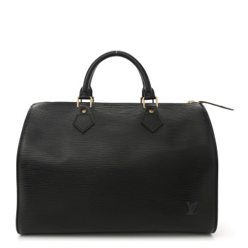 LOUIS VUITTON Epi Speedy 30 Black
