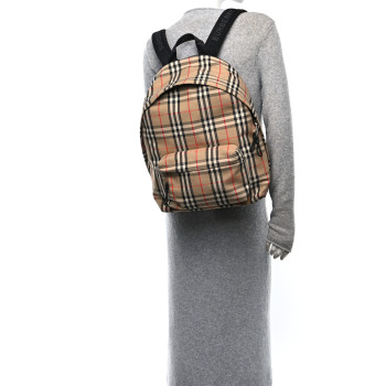 BURBERRY Vintage Check Jett Backpack Archive Beige