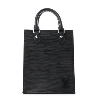 LOUIS VUITTON Epi Petit Sac Plat Black