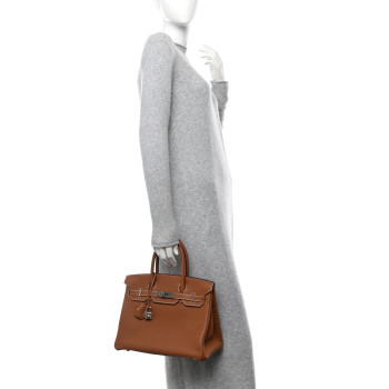 HERMES Togo BIRKIN 30 Gold