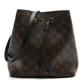 LOUIS VUITTON Monogram Neonoe MM Black