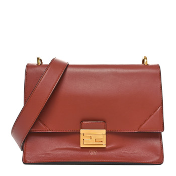 FENDI Vitello Grace Matte F is Fendi Kan U Shoulder Bag Rust