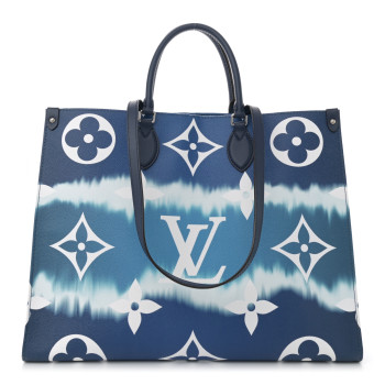 LOUIS VUITTON Monogram Escale Onthego GM Blue