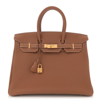 HERMES Togo BIRKIN 35 Gold
