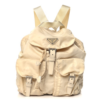 PRADA Tessuto Nylon Small Backpack Sabbia