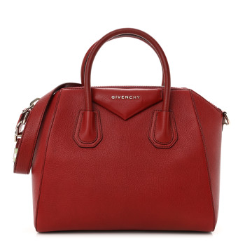 GIVENCHY Sugar Goatskin Small Antigona Vermillon