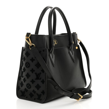 LOUIS VUITTON Calfskin Monogram Tufting On My Side Black