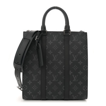 LOUIS VUITTON Monogram Eclipse Sac Plat Cross
