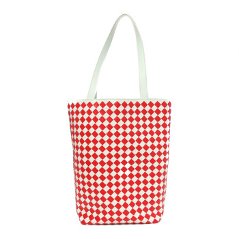 BOTTEGA VENETA Nappa Intrecciato Check Avenue Tote Glacier Vernis