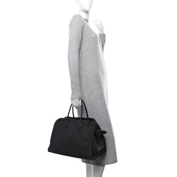 THE ROW Matte Grained Calfskin Soft Margaux 15 Black