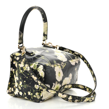 GIVENCHY Lambskin Baby's Breath Print Medium Pandora Black