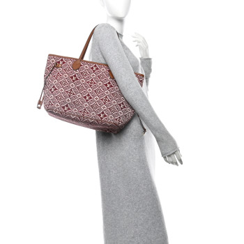 LOUIS VUITTON Jacquard Since 1854 Neverfull MM Bordeaux