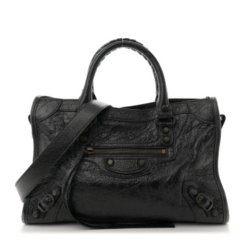 BALENCIAGA Agneau Arena Storico Classic Hardware Small Le City Black