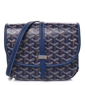 GOYARD Goyardine Belvedere II PM Messenger Bag Navy