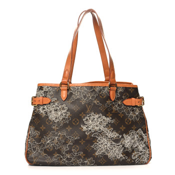 LOUIS VUITTON Monogram Dentelle Batignolles Horizontal Silver